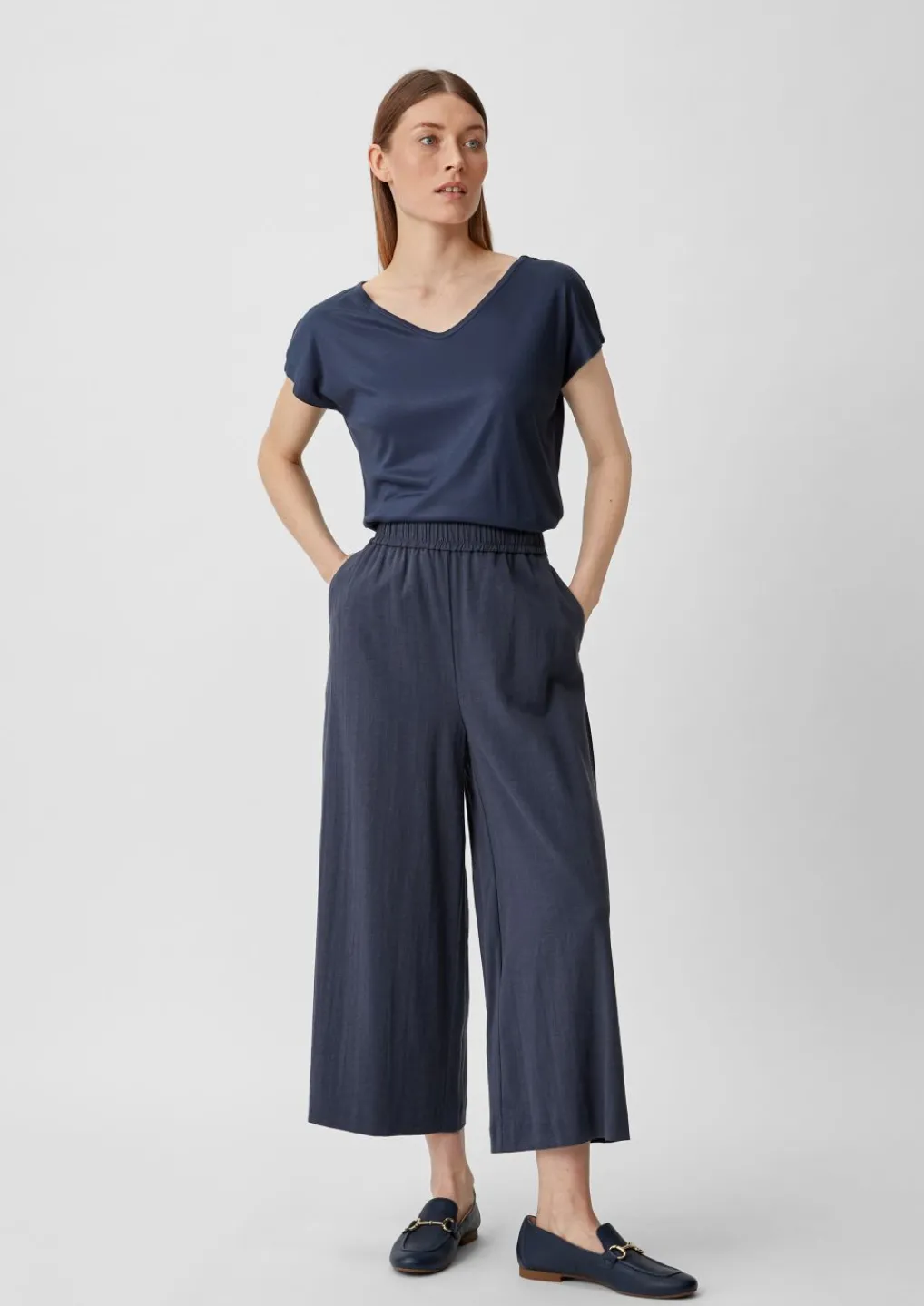 Relaxed: Culotte aus Leinenmix-Comma Discount