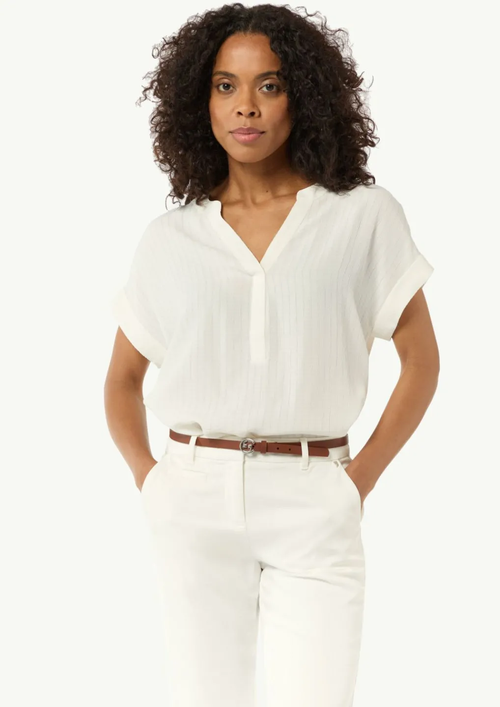Relaxed-Fit-Bluse mit Tunika-Ausschnitt-Comma Outlet