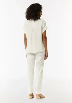Relaxed-Fit-Bluse mit Tunika-Ausschnitt-Comma Outlet