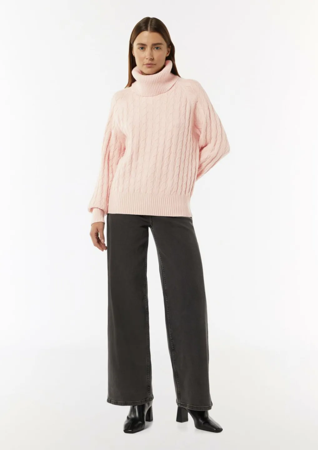 Relaxed-Fit-Strickpullover mit Turtleneck-Comma Outlet