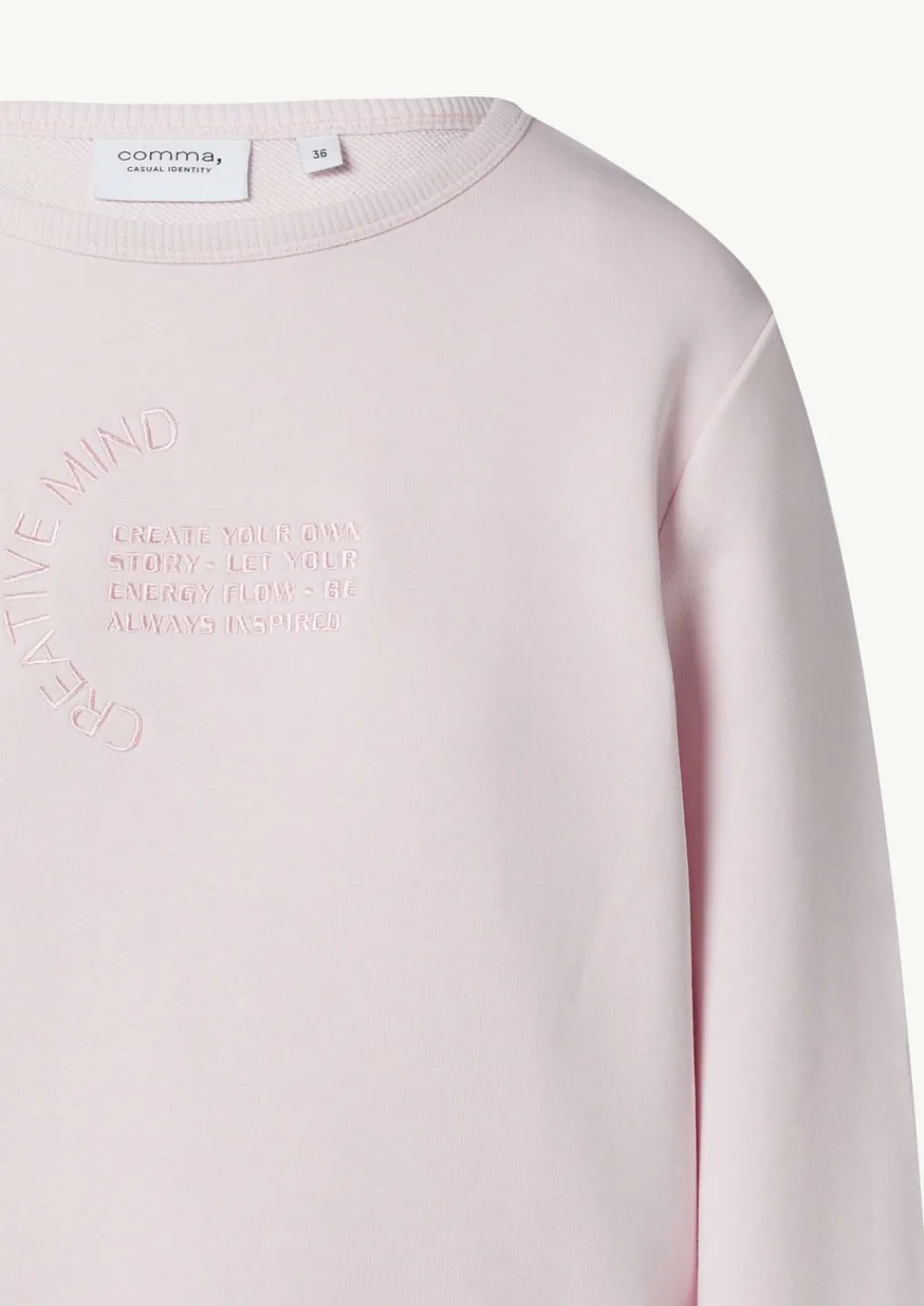 Relaxed-Fit-Sweatshirt mit Stickerei-Comma Fashion