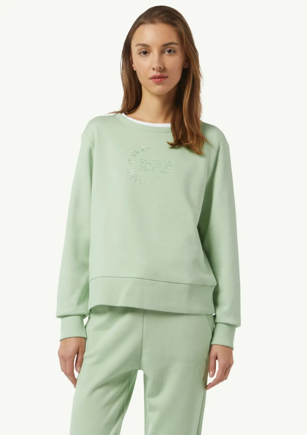 Relaxed-Fit-Sweatshirt mit Stickerei-Comma Discount