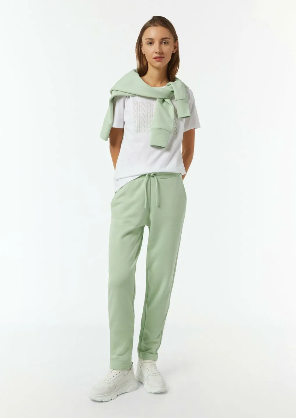 Relaxed-Fit-Sweatshirt mit Stickerei-Comma Discount