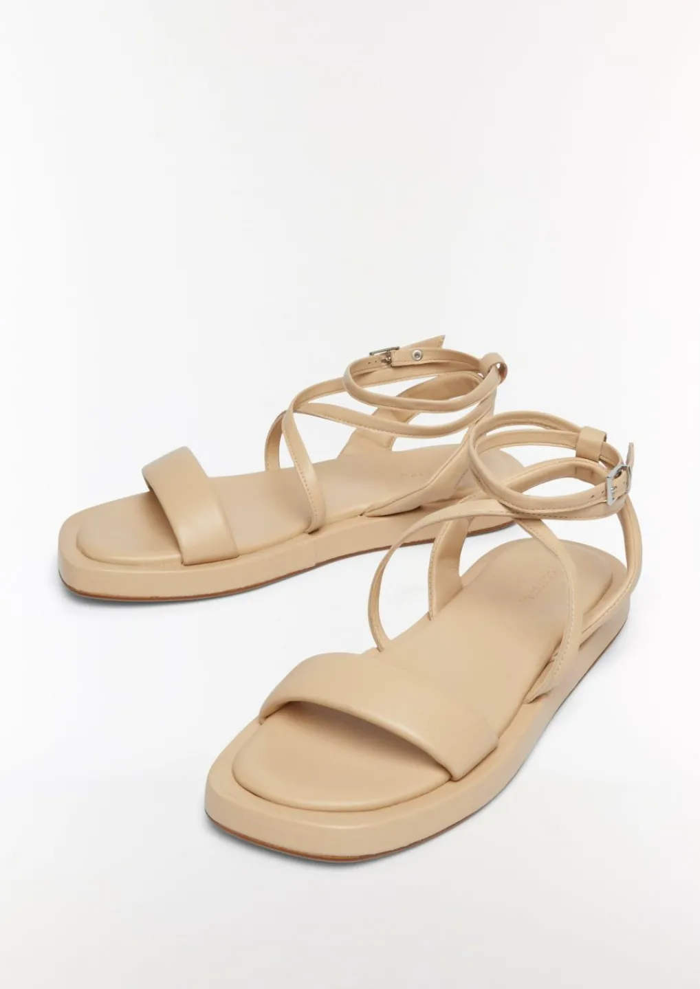 Riemchensandalen aus Leder-Comma Online