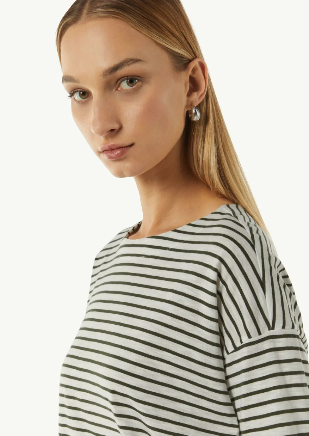 Ringel-Shirt mit 3/4-Arm-Comma Fashion