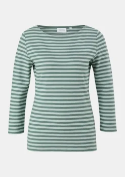 Ringelshirt mit 3/4-Ärmeln-Comma New