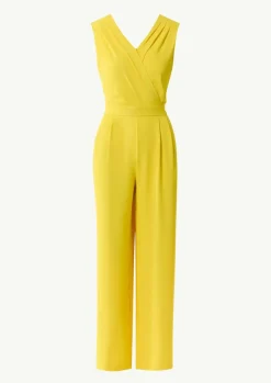 Ärmelloser Jumpsuit mit Faltendetail-Comma Online