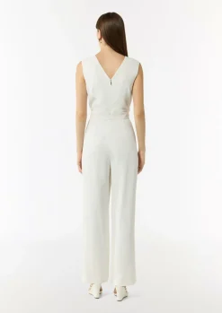 Ärmelloser Jumpsuit mit Faltendetail-Comma Online