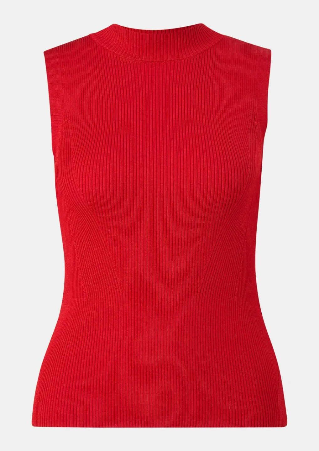 Ärmelloser Pullover mit Rippstruktur-Comma Best