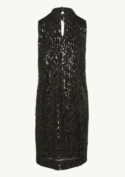 Ärmelloses Kleid mit hochabschließendem Kragen-Comma Outlet