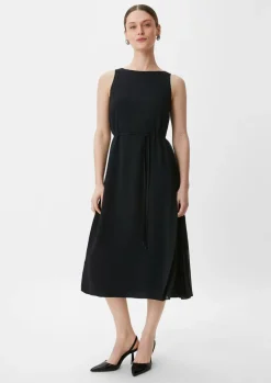 Ärmelloses Midikleid aus Crêpe-Comma New