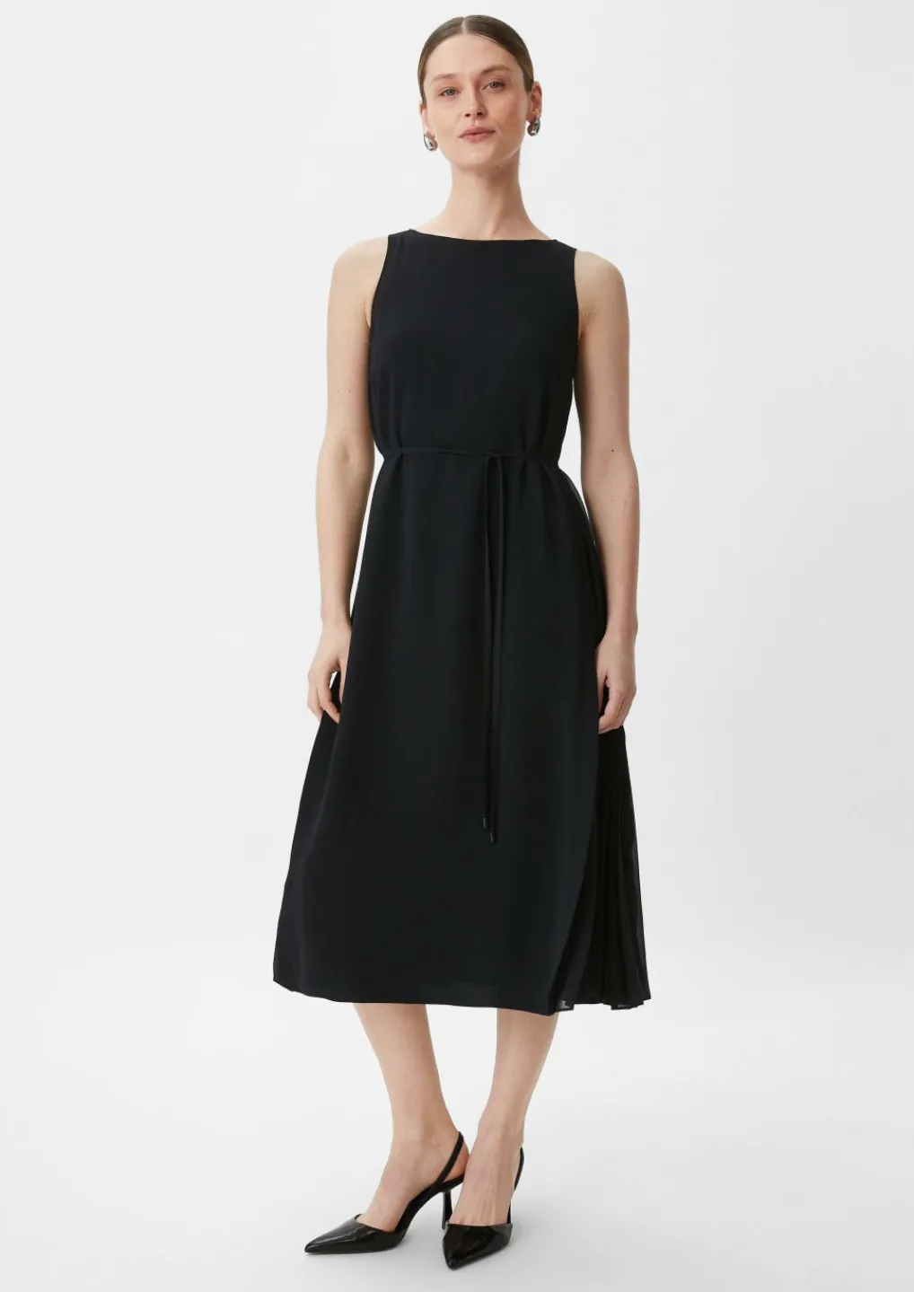 Ärmelloses Midikleid aus Crêpe-Comma New