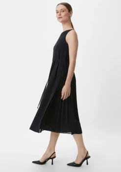 Ärmelloses Midikleid aus Crêpe-Comma New