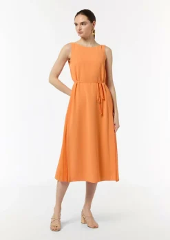 Ärmelloses Midikleid aus Crêpe-Comma Discount
