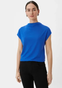 Ärmelloses Shirt aus Strickjersey-Comma Outlet