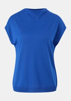 Ärmelloses Shirt aus Strickjersey-Comma Outlet