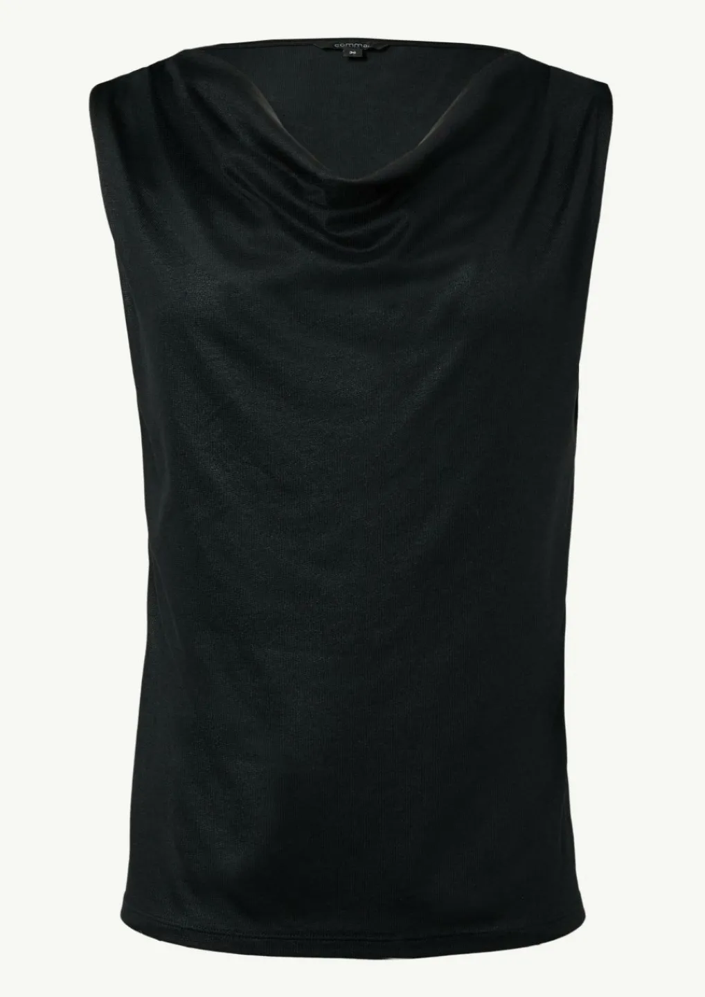 Ärmelloses Shirt mit Wasserfall-Ausschnitt-Comma Clearance