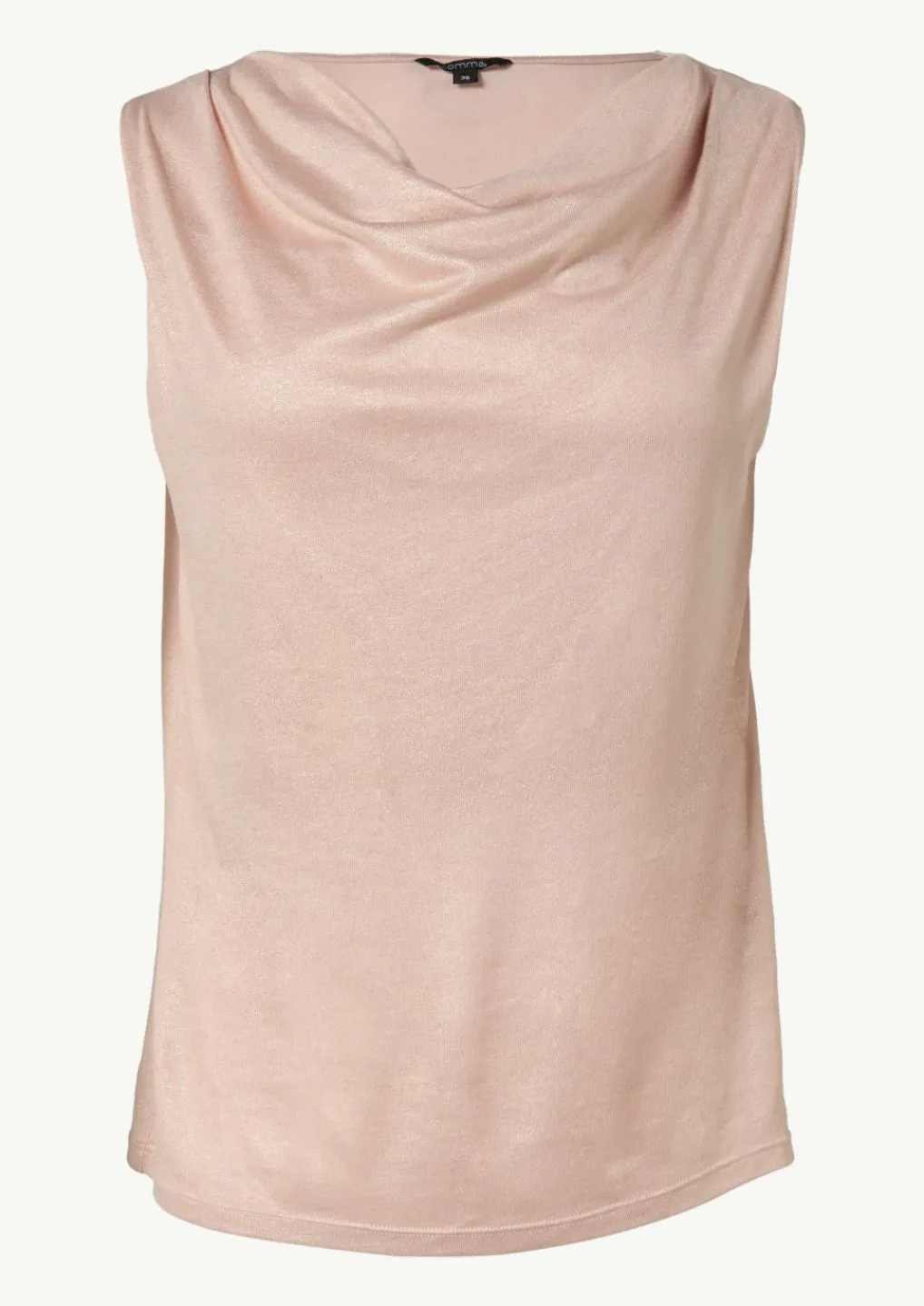 Ärmelloses Shirt mit Wasserfall-Ausschnitt-Comma Best