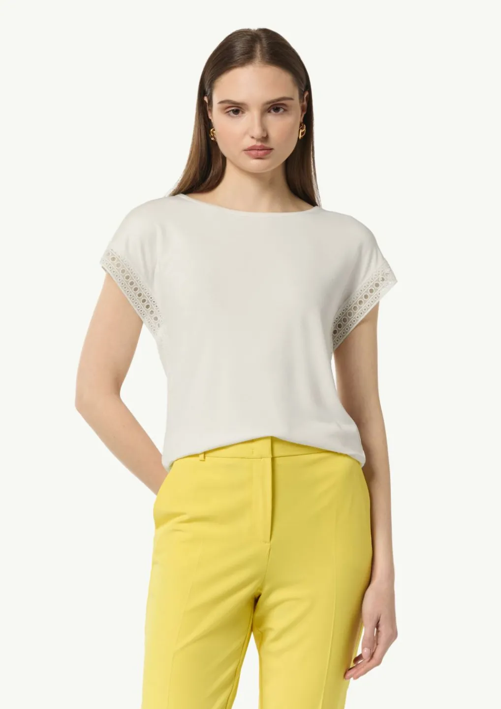 Ärmelloses Shirt mit Zierband-Comma Discount