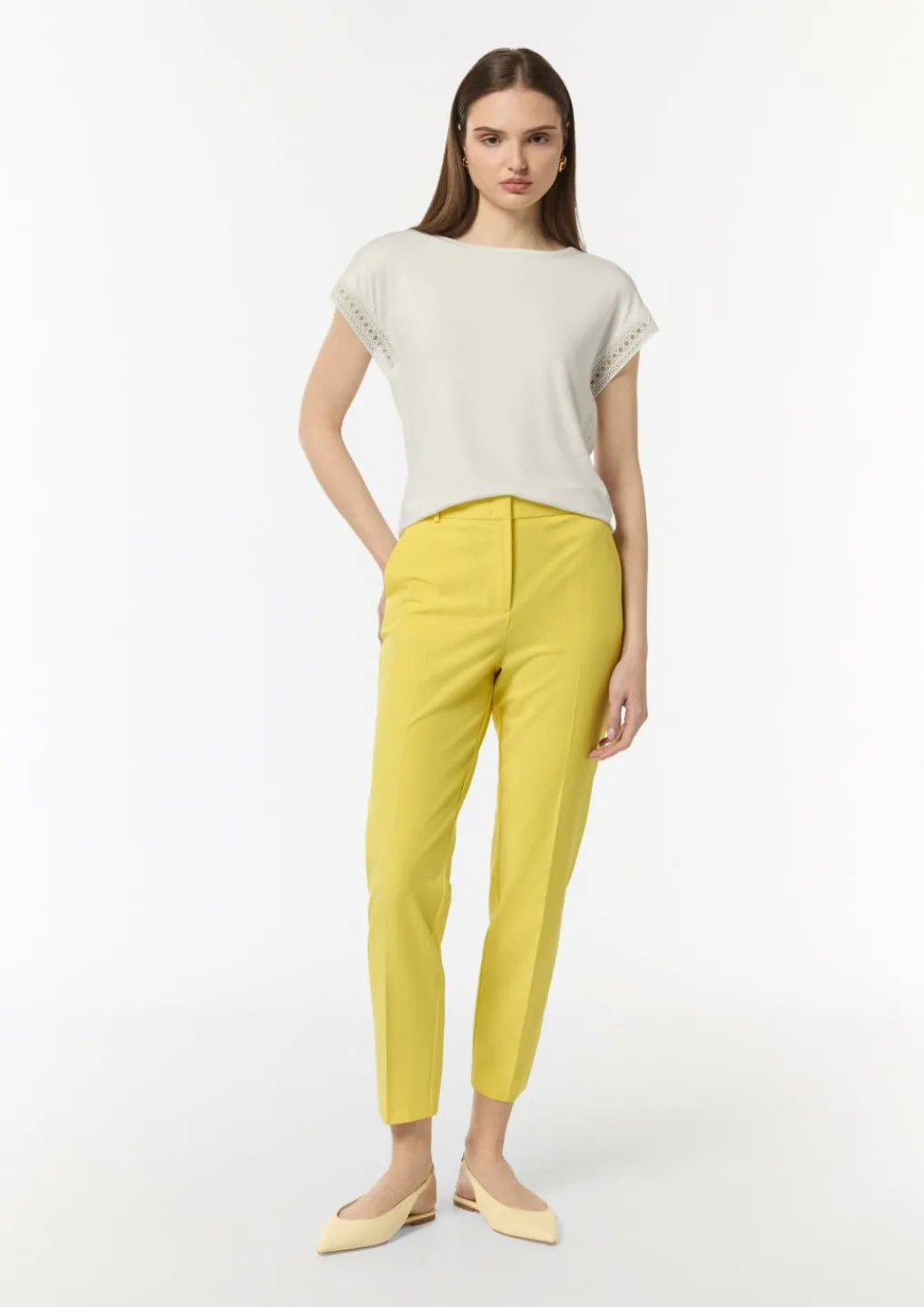 Ärmelloses Shirt mit Zierband-Comma Discount