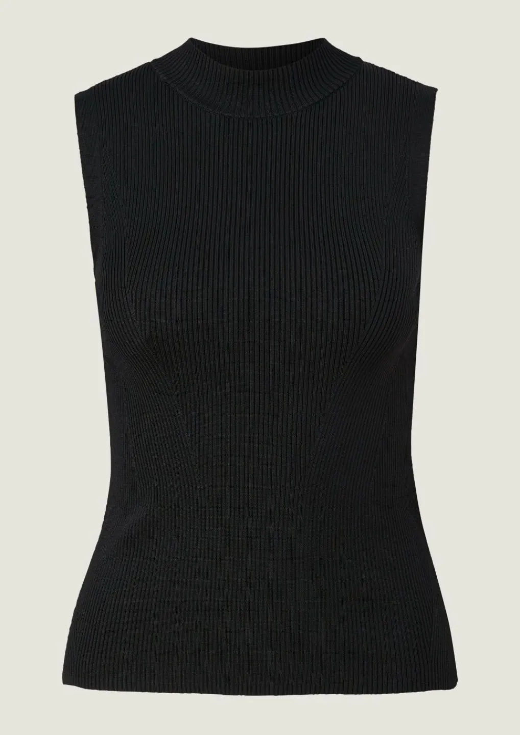 Ärmelloses Stricktop mit Rippstruktur-Comma Online