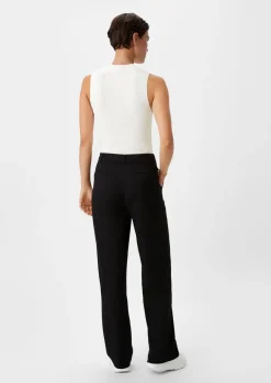 Ärmelloses Stricktop mit Rippstruktur-Comma Clearance
