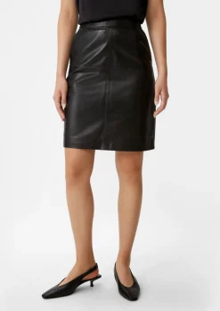 Rock aus echtem Leder-Comma Discount