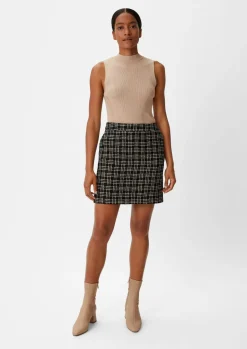 Rock aus Multicolor-Tweed-Comma Outlet