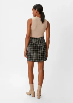 Rock aus Multicolor-Tweed-Comma Outlet