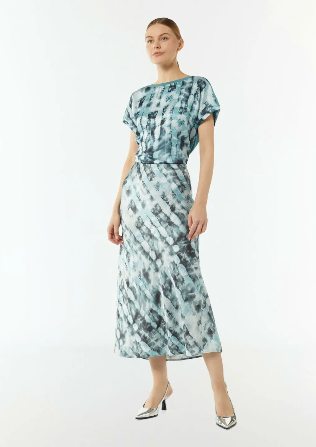 Rock mit All-Over-Print-Comma Sale