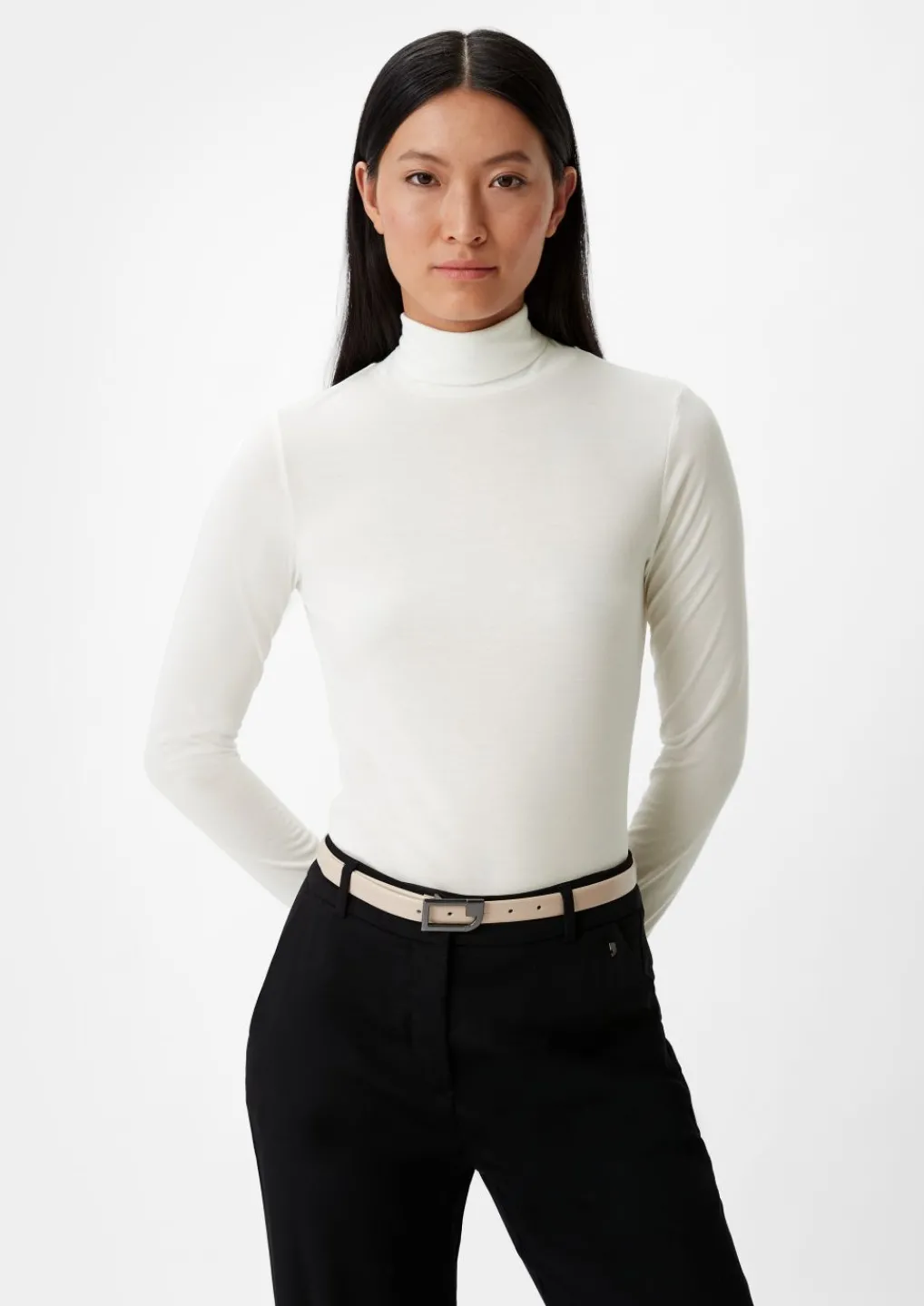 Rollkragenpullover aus Micromodalmix-Comma Outlet