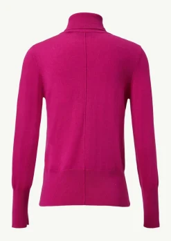 Rollkragenpullover mit Biesen und Rippdetails-Comma Outlet