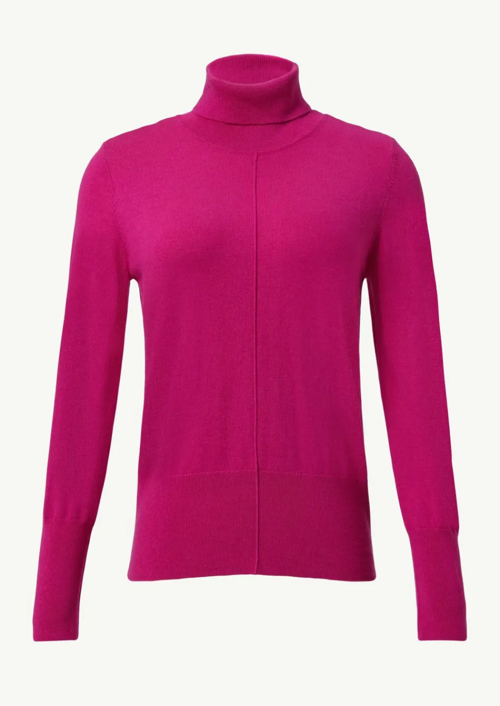 Rollkragenpullover mit Biesen und Rippdetails-Comma Outlet