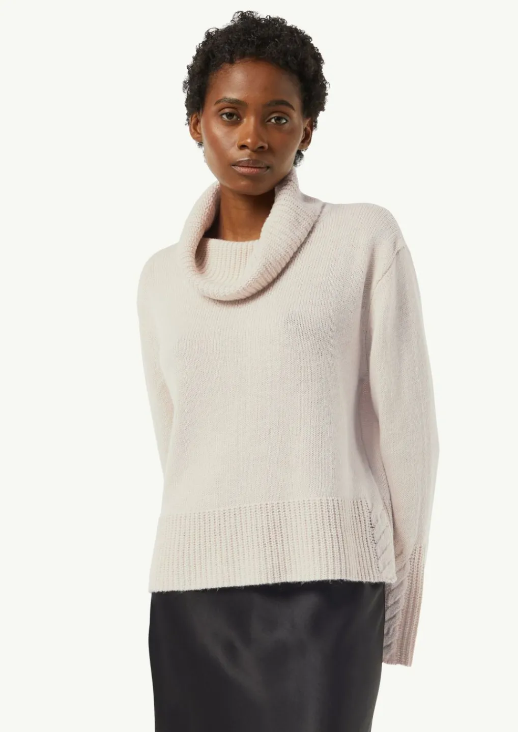 Rollkragenpullover mit Zopfdetail-Comma Clearance