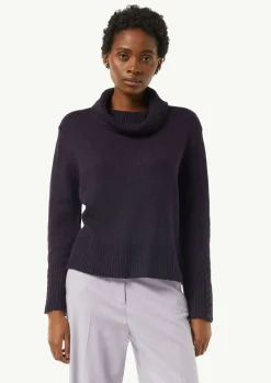 Rollkragenpullover mit Zopfdetail-Comma Online