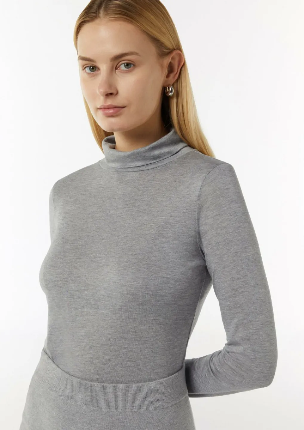 Rollkragenshirt aus Lyocellmix-Comma Best