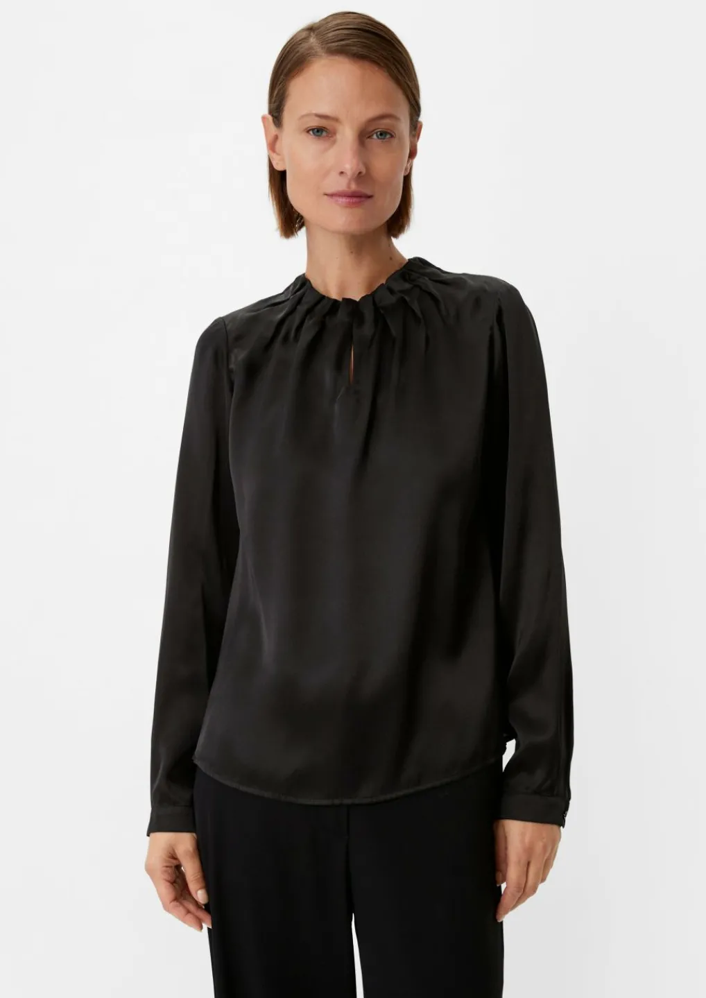 Satinbluse aus reiner Seide-Comma Hot