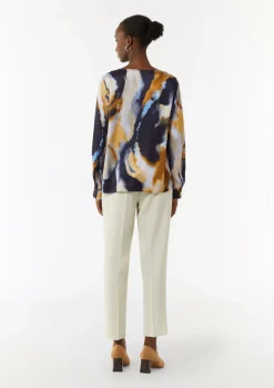 Satinbluse aus reiner Viskose-Comma Fashion