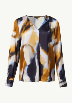 Satinbluse aus reiner Viskose-Comma Fashion