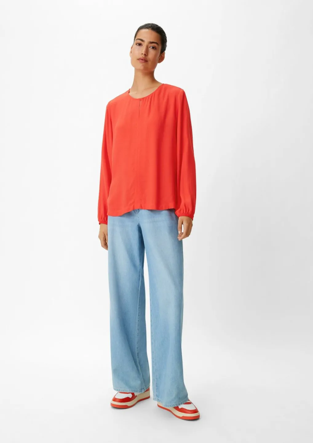 Satinbluse aus Viskose-Comma Online