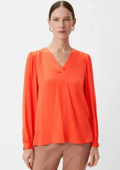 Satinbluse aus Viskosemix-Comma Discount