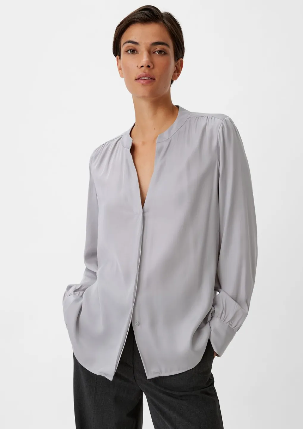 Satinbluse aus Viskosemix-Comma Fashion