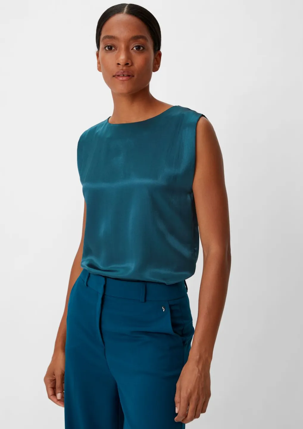 Satinbluse aus Viskosemix-Comma Outlet