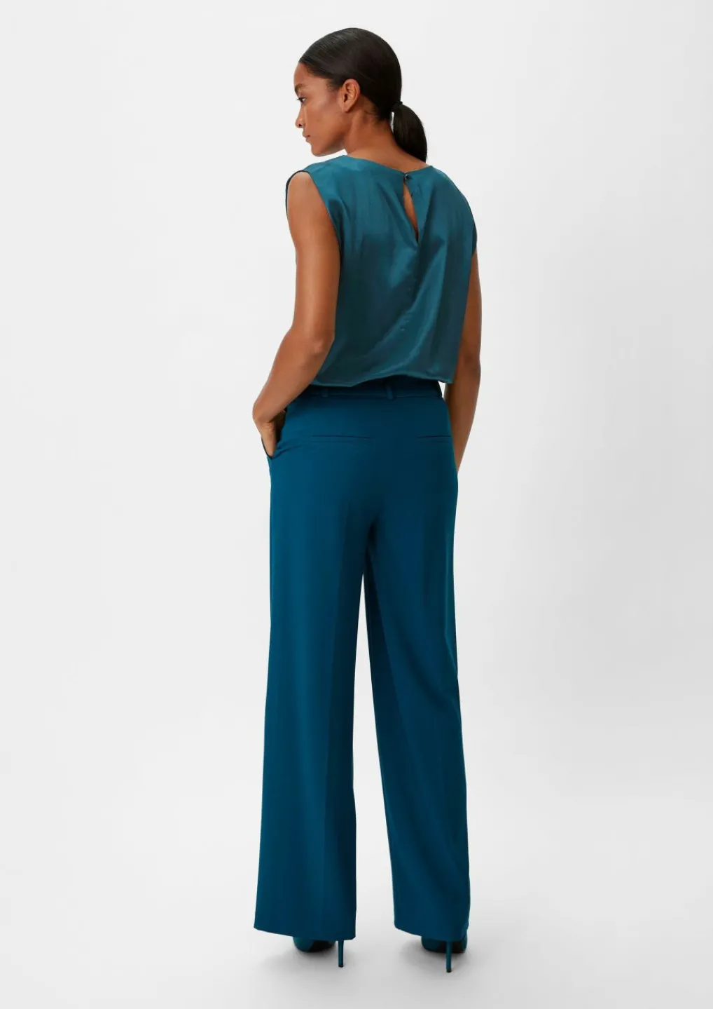 Satinbluse aus Viskosemix-Comma Outlet