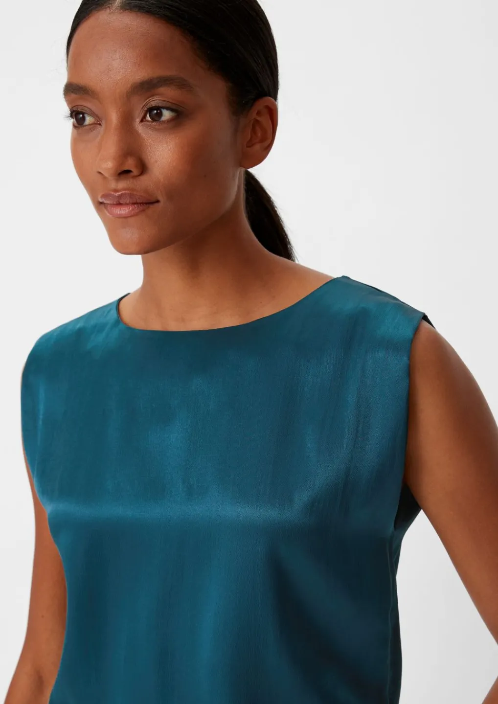Satinbluse aus Viskosemix-Comma Outlet