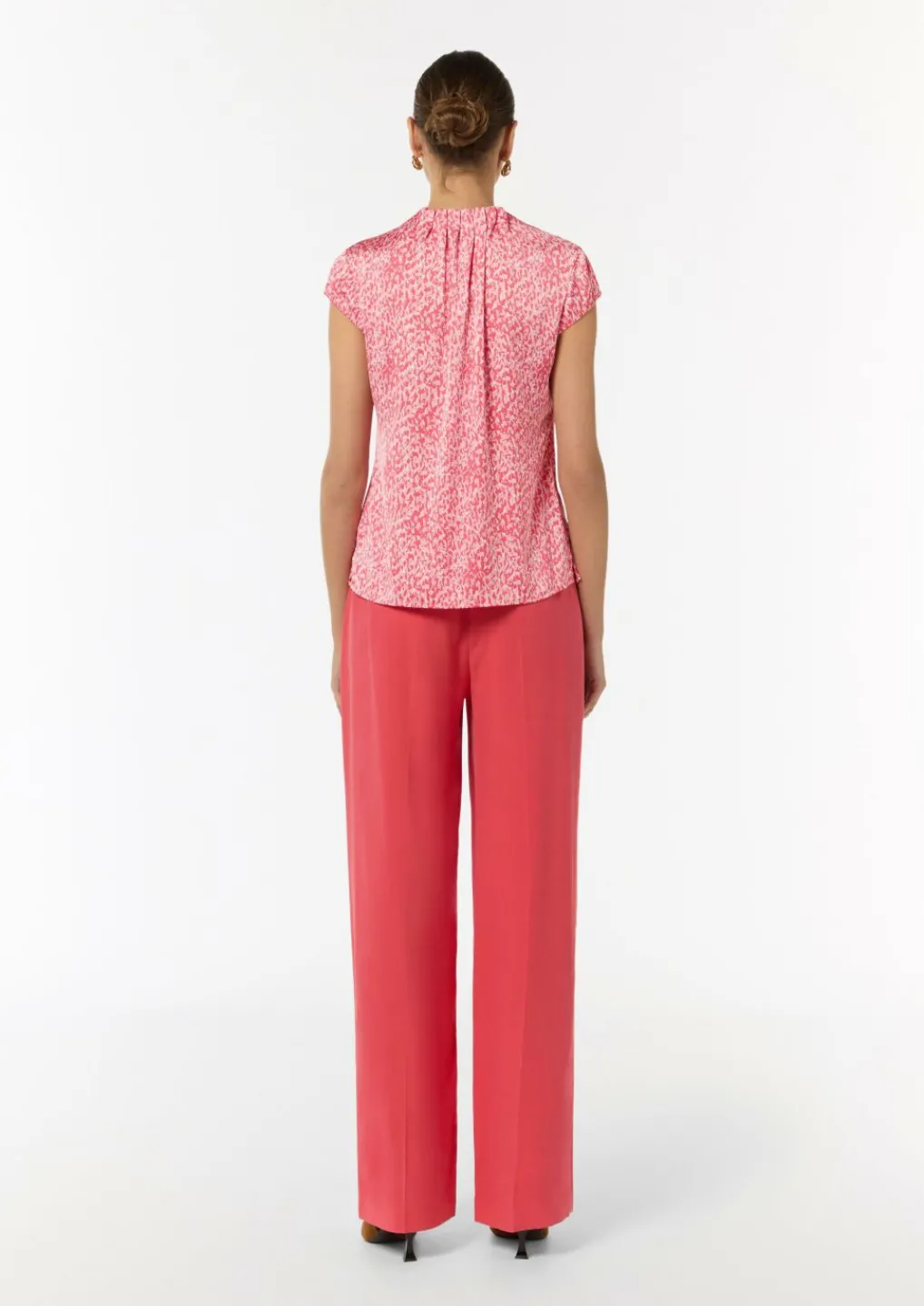 Satinbluse mit Kappärmeln-Comma Clearance