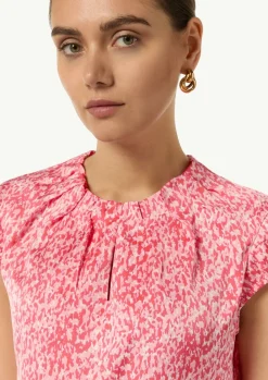 Satinbluse mit Kappärmeln-Comma Clearance