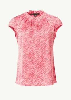 Satinbluse mit Kappärmeln-Comma Clearance