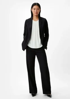 Satinbluse mit Plisseefalten-Comma Online