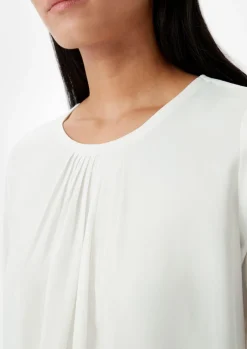 Satinbluse mit Plisseefalten-Comma Online